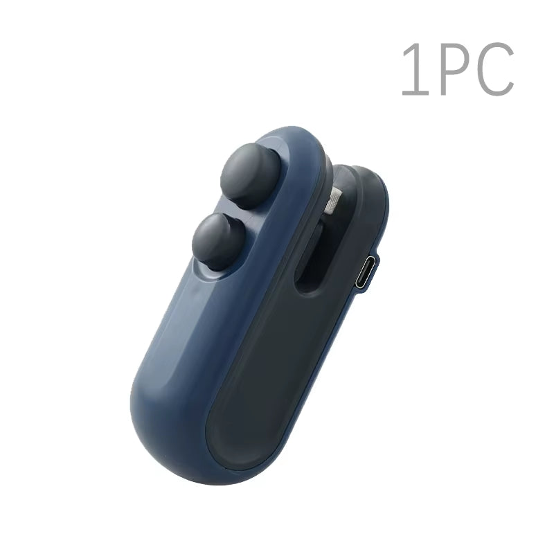 Portable Mini Sealer: The Ultimate 2-in-1 Heat and Vacuum Sealer for Snacks – Rechargeable and Eco-Friendly!