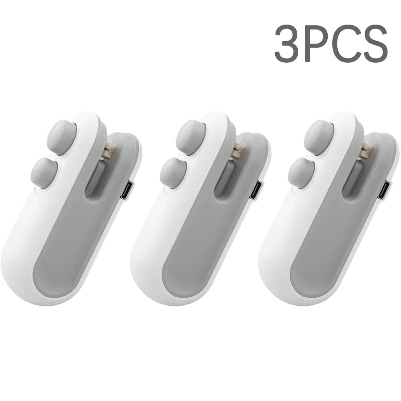 Portable Mini Sealer: The Ultimate 2-in-1 Heat and Vacuum Sealer for Snacks – Rechargeable and Eco-Friendly!