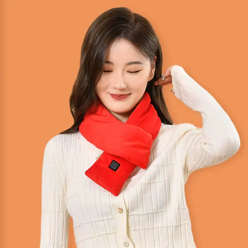 Stay Warm and Stylish with Our USB Heated Scarf - Adjustable Temperature for Ultimate Comfort!