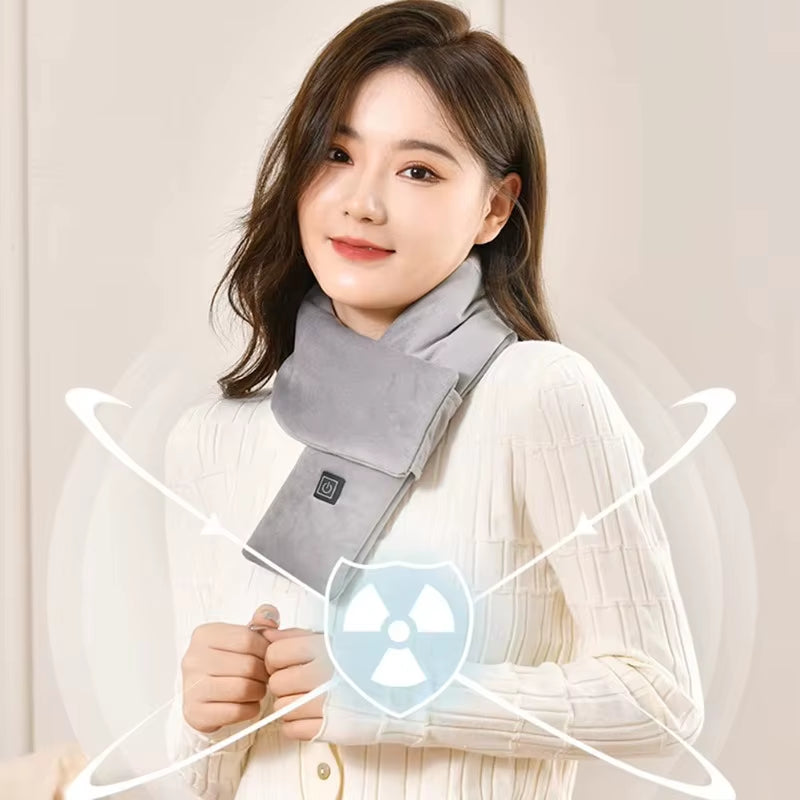 Stay Warm and Stylish with Our USB Heated Scarf - Adjustable Temperature for Ultimate Comfort!